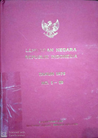 Lembaran Negara Republik Indonesia tahun 1976 No 1-59