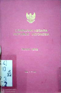 Lembaran Negara Republik Indonesia tahun 1973