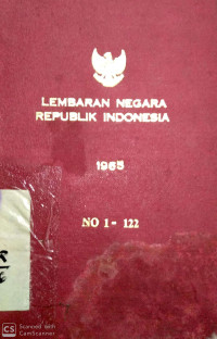 Lembaran Negara Republik Indonesia 1965 no 1-122