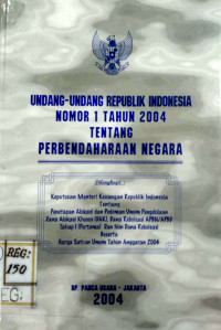 Undang-Undang RI nomor 1 tahun 2004 tentang Perbendahraan Negara